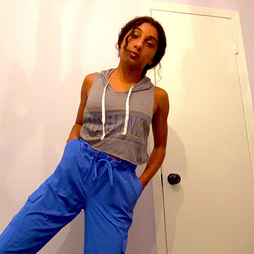 Blue scrubs pants